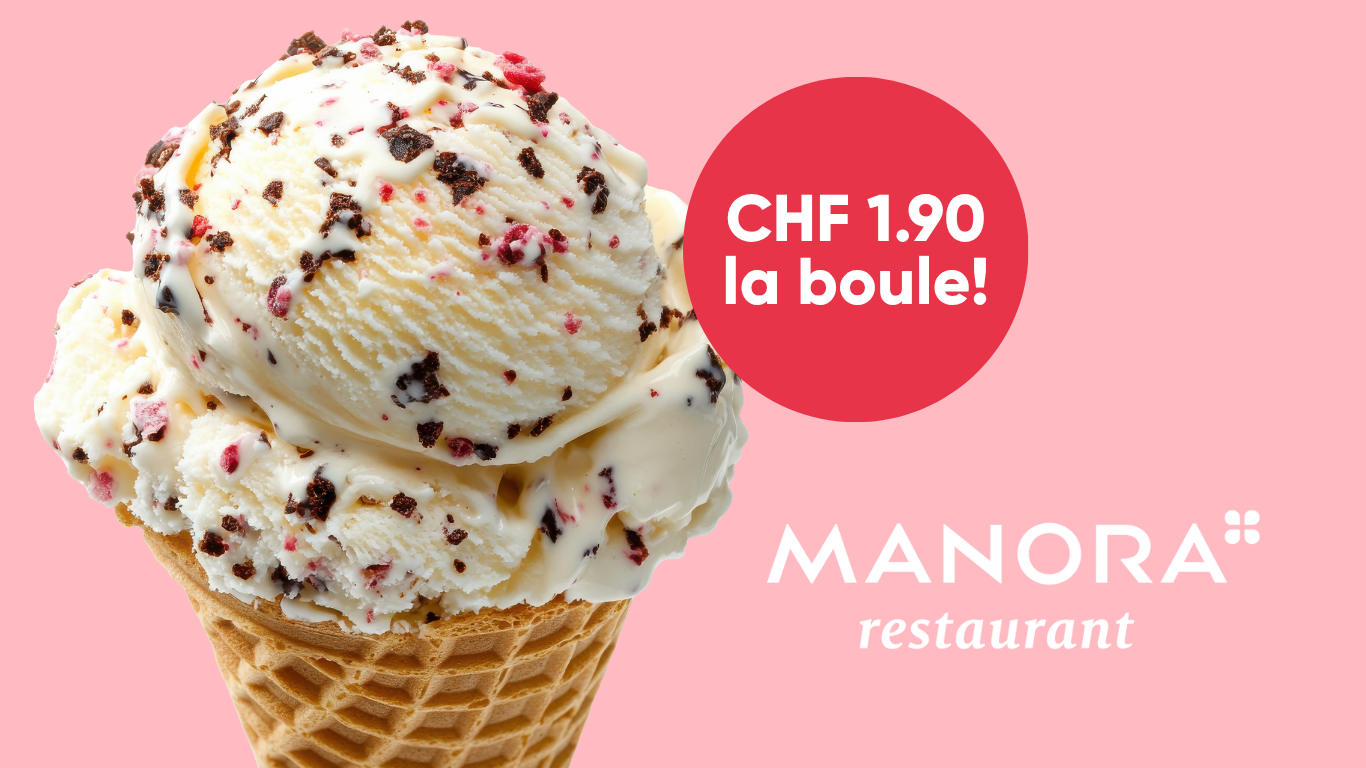 Boule de glaçe à CHF 1.90!